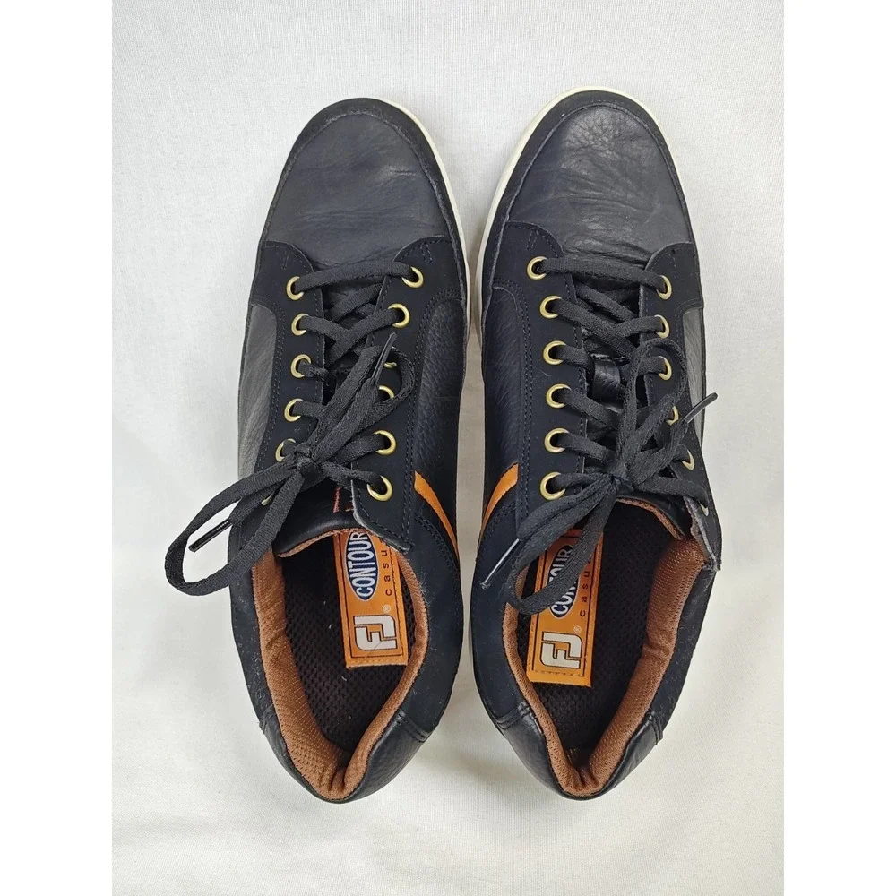 Footjoy 54284 Contour Casual Spikeless Golf Shoes Size 10 M Black Mens Sneaker,